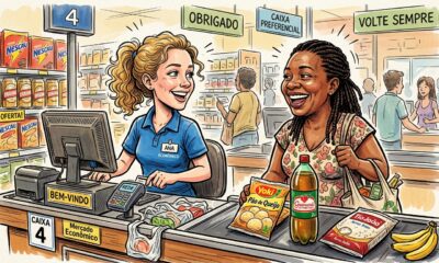 A psicologia concorda: pessoas que conversam com caixas de supermercado não são apenas amigáveis, mas também possuem alta inteligência emocional