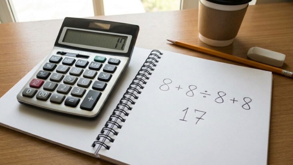 O desafio 8 + 8 ÷ 8 + 8 parece conta de escola, mas faz muitos adultos travarem na resposta