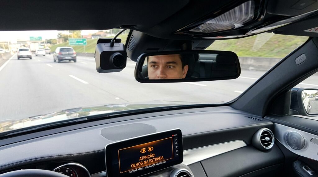 Nova câmera obrigatória nos carros vai acompanhar os olhos do motorista e alertar em caso de distração