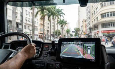 Câmera de ré passa a ser obrigatória em novos caminhões urbanos e muda regras para frotistas