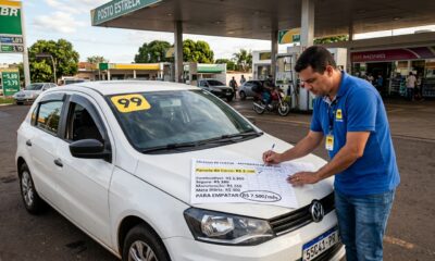 Motorista do app 99 compra carro zero de R$ 85 mil financiado, assume parcela de R$ 2.100 e leva um choque: precisa faturar R$ 7.500 por mês apenas para pagar as contas. Logo no primeiro mês, ficou abaixo da meta
