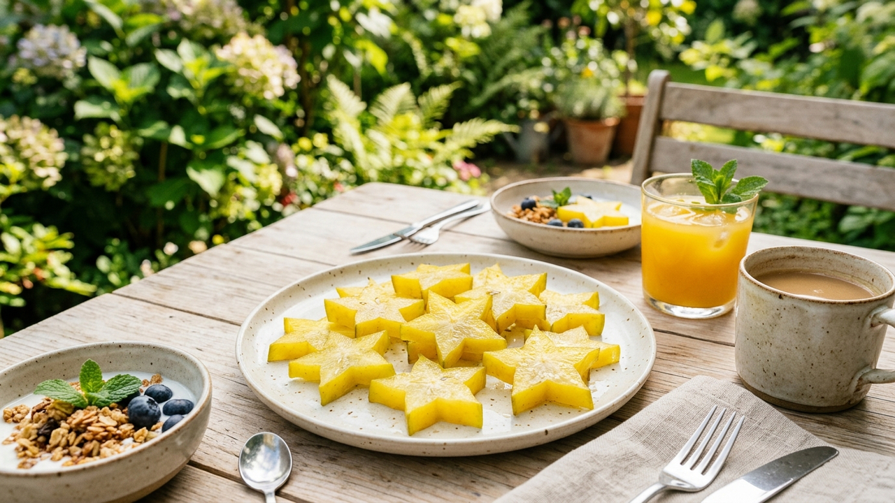 A fruta exótica que parece uma estrela amarela perfeita quando cortada e cresce com muita facilidade no quintal ou canteiro de casa