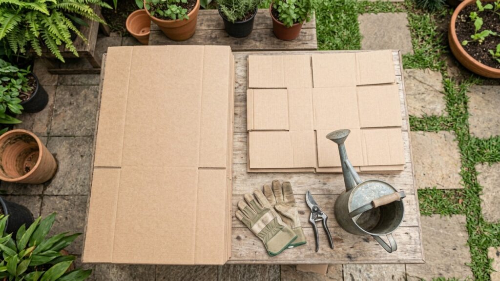 Coloque caixas de papelão no jardim: o truque secreto dos jardineiros que pode ajudar a reduzir ervas daninhas e melhorar o solo