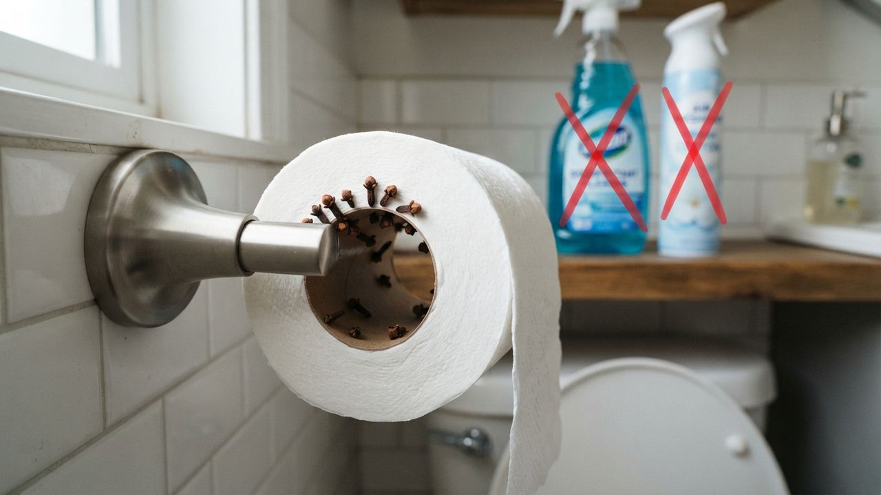 Sem desinfetante nem sprays caros: o truque simples com cravos-da-índia para manter o banheiro perfumado por uma semana