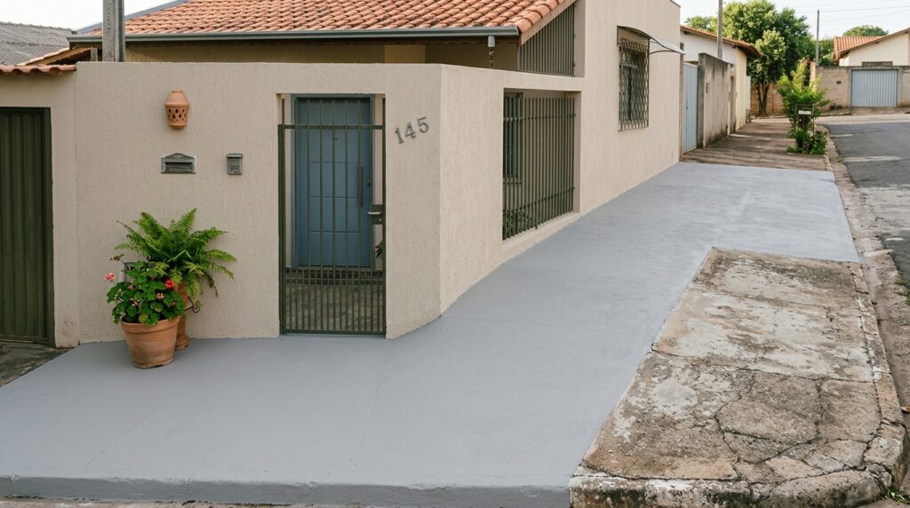 Como pintar uma calçada de cimento e embelezar sua casa como um pintor profissional