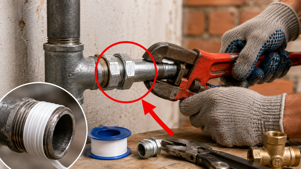 Como conectar acessórios de encanamento a um tubo de aço sem solda, macetes de um encanador