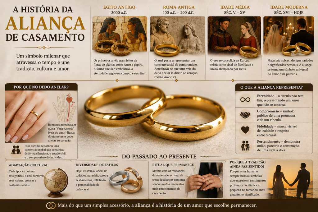Por que usamos aliança de casamento: a história do símbolo que nasceu sem romantismo