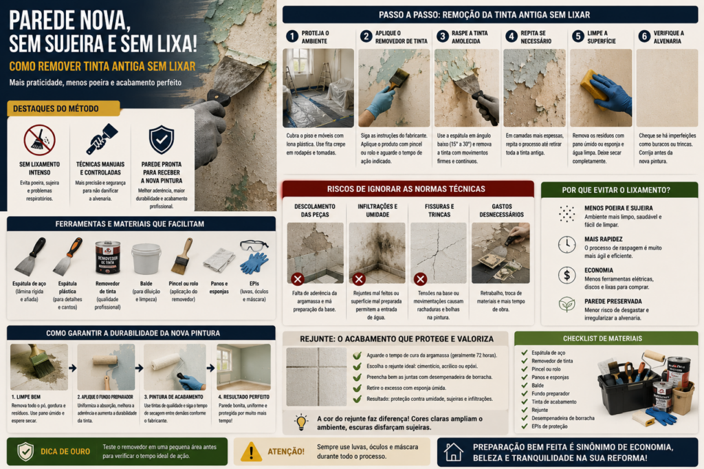 Pintor ensina a remover tinta da parede sem lixar e facilitar a próxima pintura