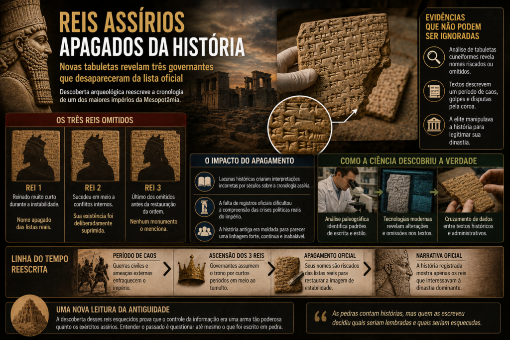 Tabuletas cuneiformes revelam 3 reis assírios apagados da história por séculos