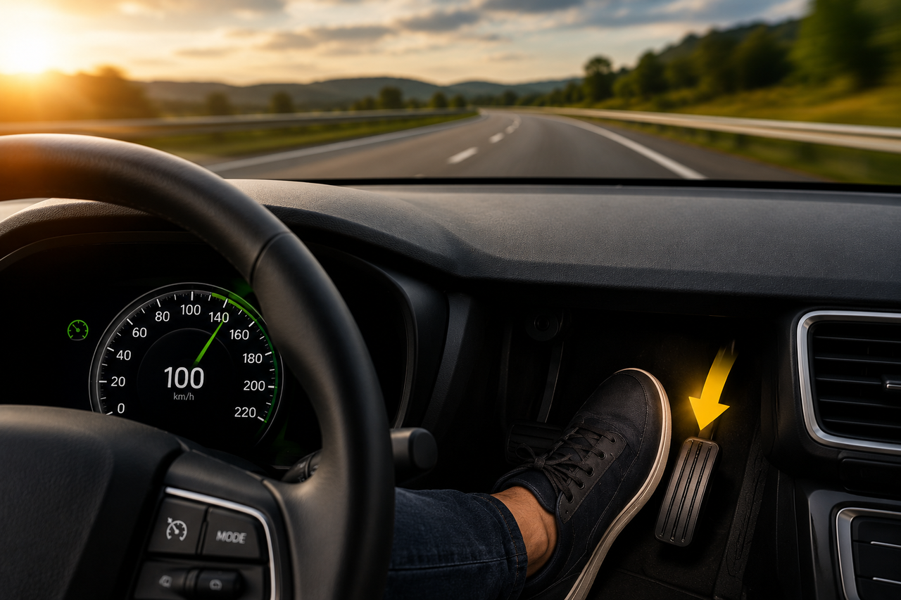 O truque no acelerador que permite ultrapassar temporariamente o limitador de velocidade do carro