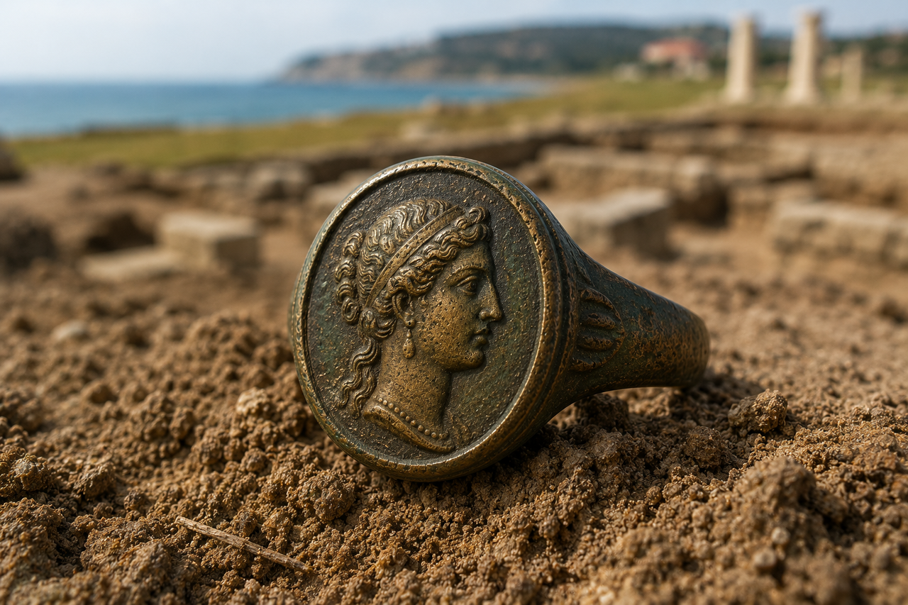 Anel de 2.200 anos com retrato de rainha do Egito aparece na Rússia e intriga arqueólogos
