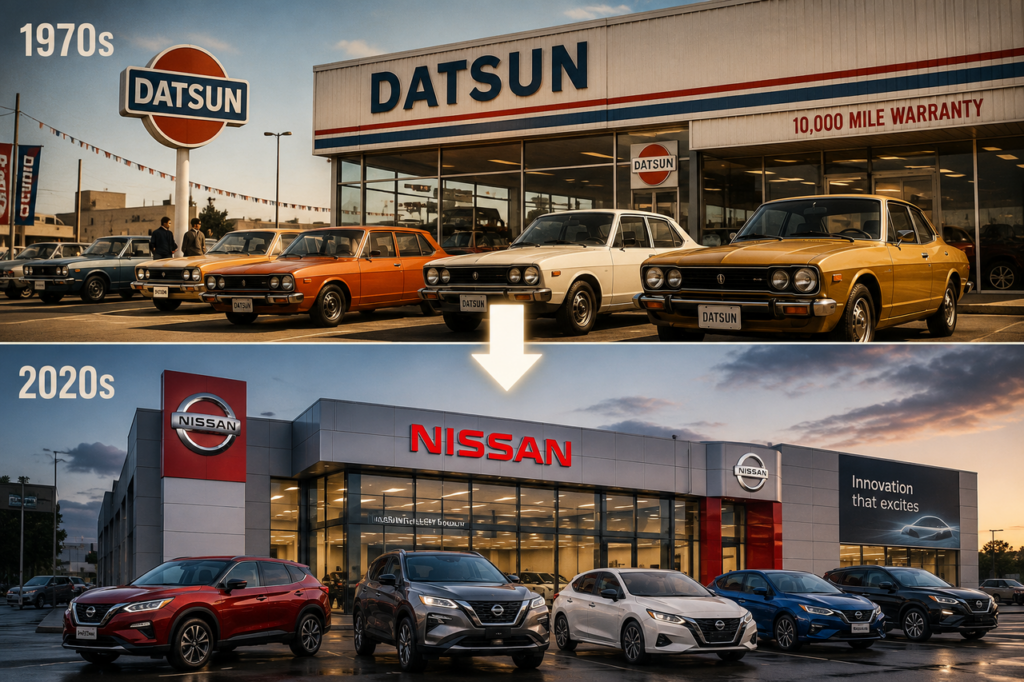 Por que a Datsun virou Nissan: a estratégia bilionária que mudou a história da montadora