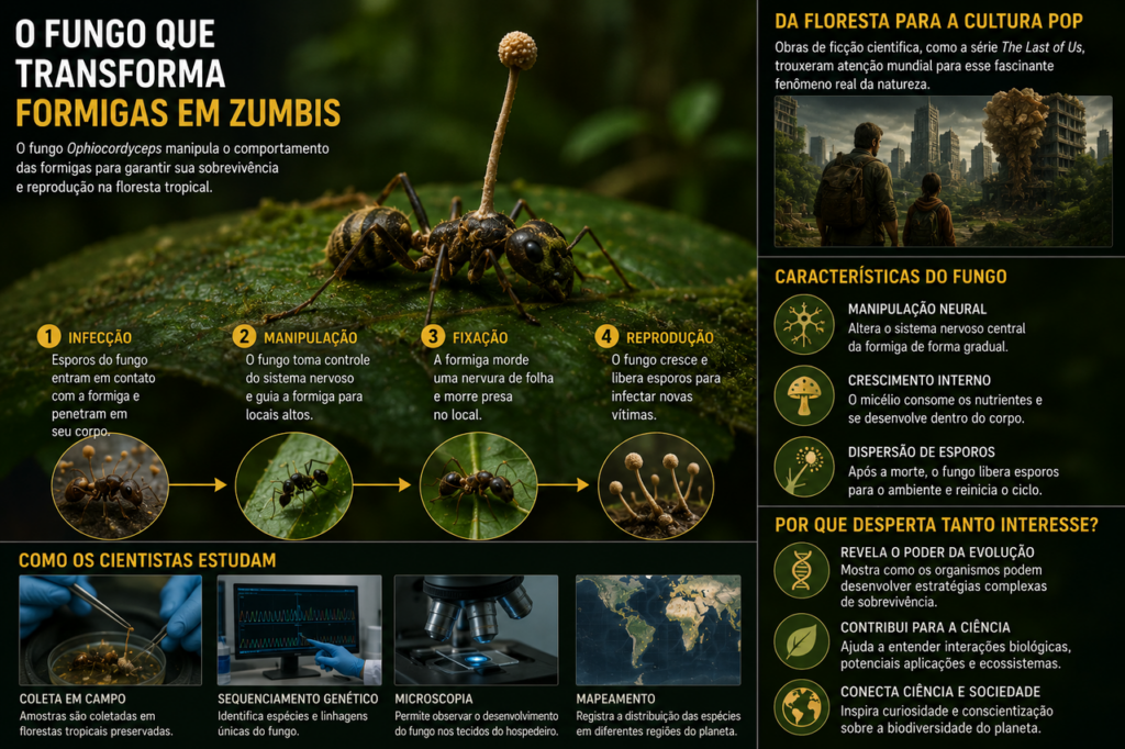 O fungo que transforma insetos em "zumbis”