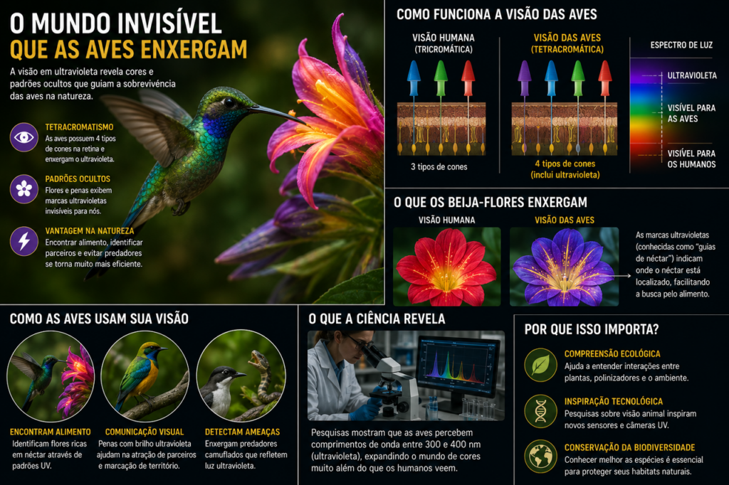 A ave que enxerga cores invisíveis para os seres humanos