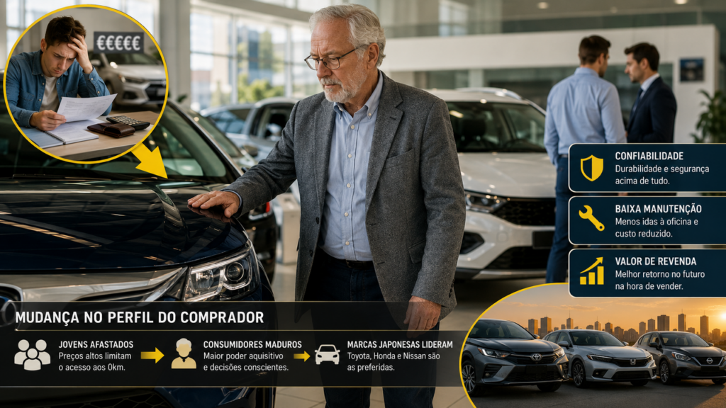 Marca japonesa lidera ranking de compradores acima dos 60 anos: entenda o que explica essa preferência