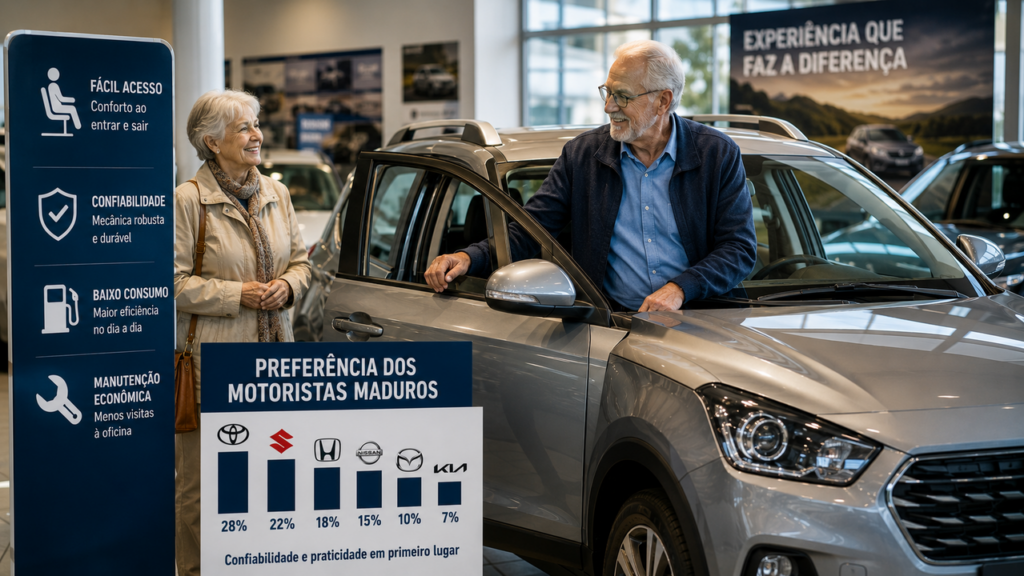 A marca de carro que conquistou os motoristas acima dos 60 anos e surpreendeu até especialistas