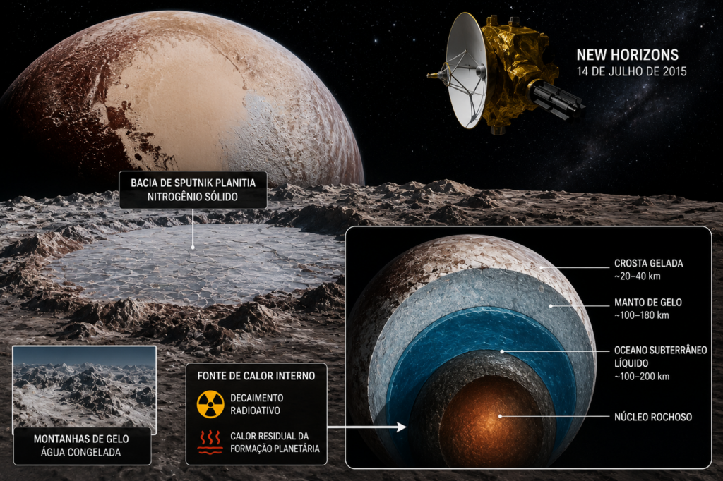 O planeta anão que pode esconder um oceano subterrâneo