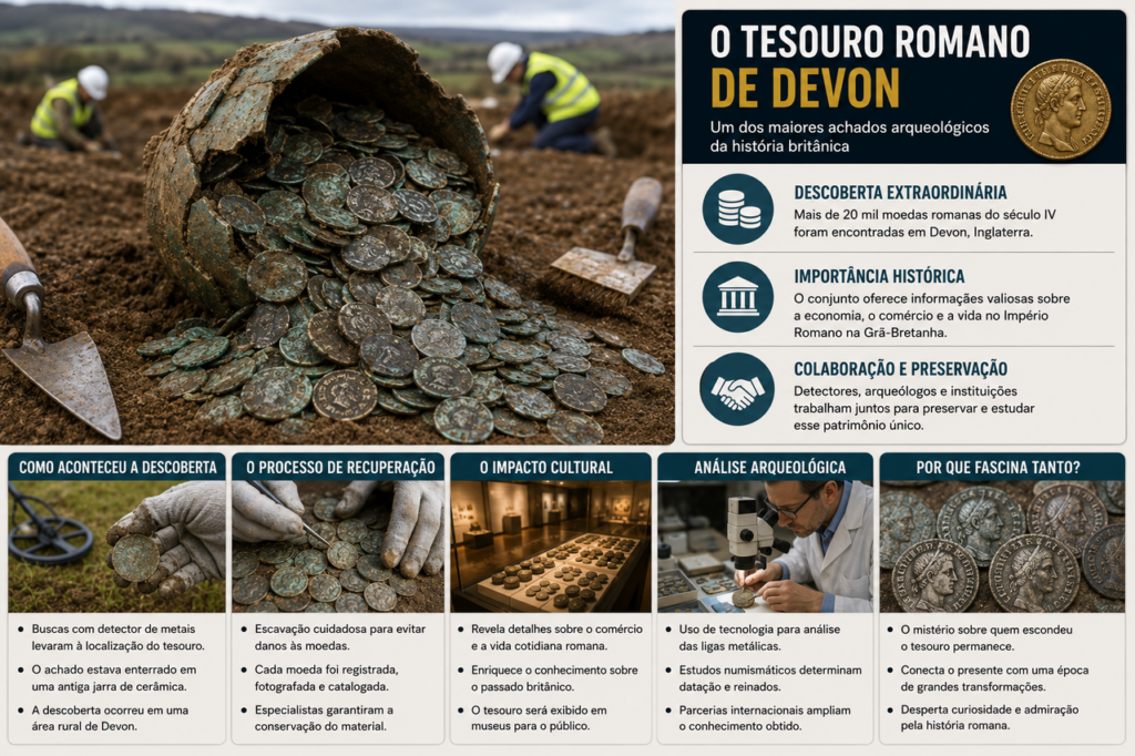 O caçador de relíquias que encontrou centenas de moedas romanas e revelou um dos maiores tesouros da Europa