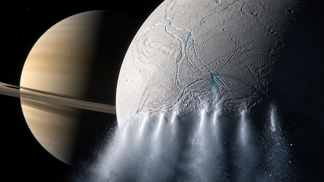 O satélite natural que libera gigantescas plumas de água no espaço continuamente