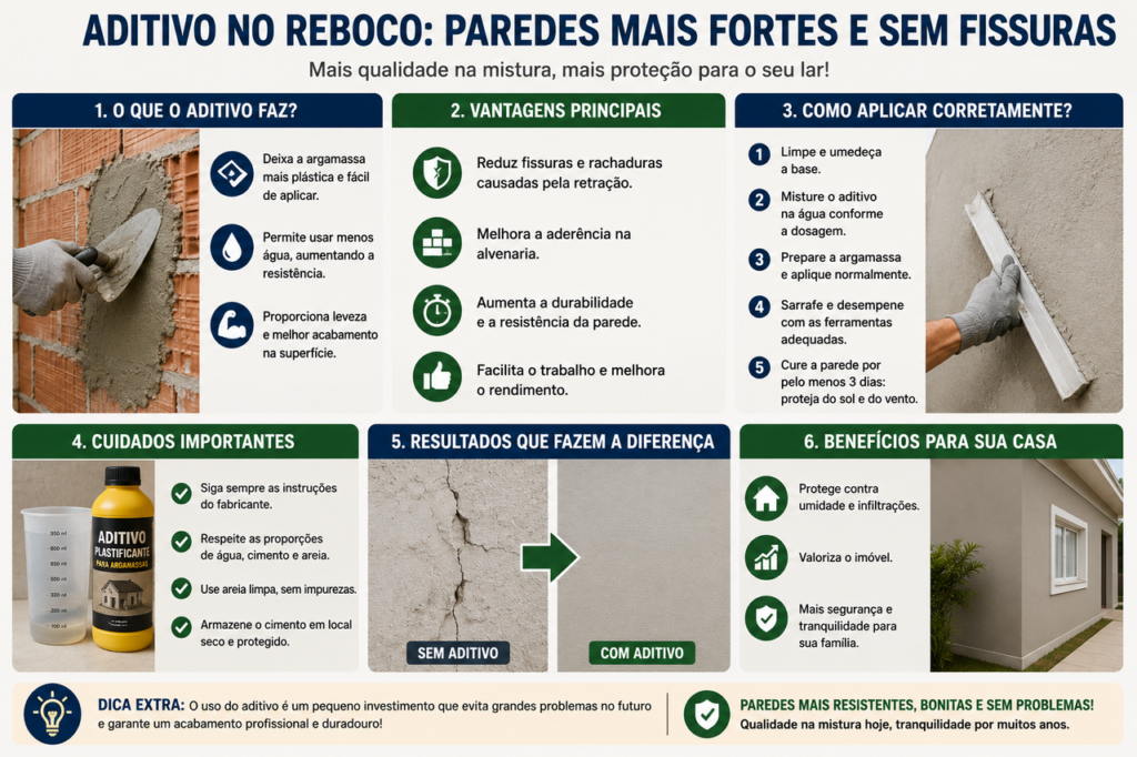 O reboco pode ficar muito mais resistente, basta aplicar este aditivo na mistura para evitar fissuras