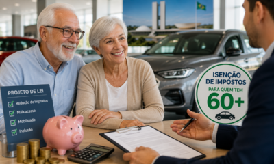Compra de carros por idosos pode ter novos benefícios, incluindo 30% de desconto na compra de veículos; entenda.