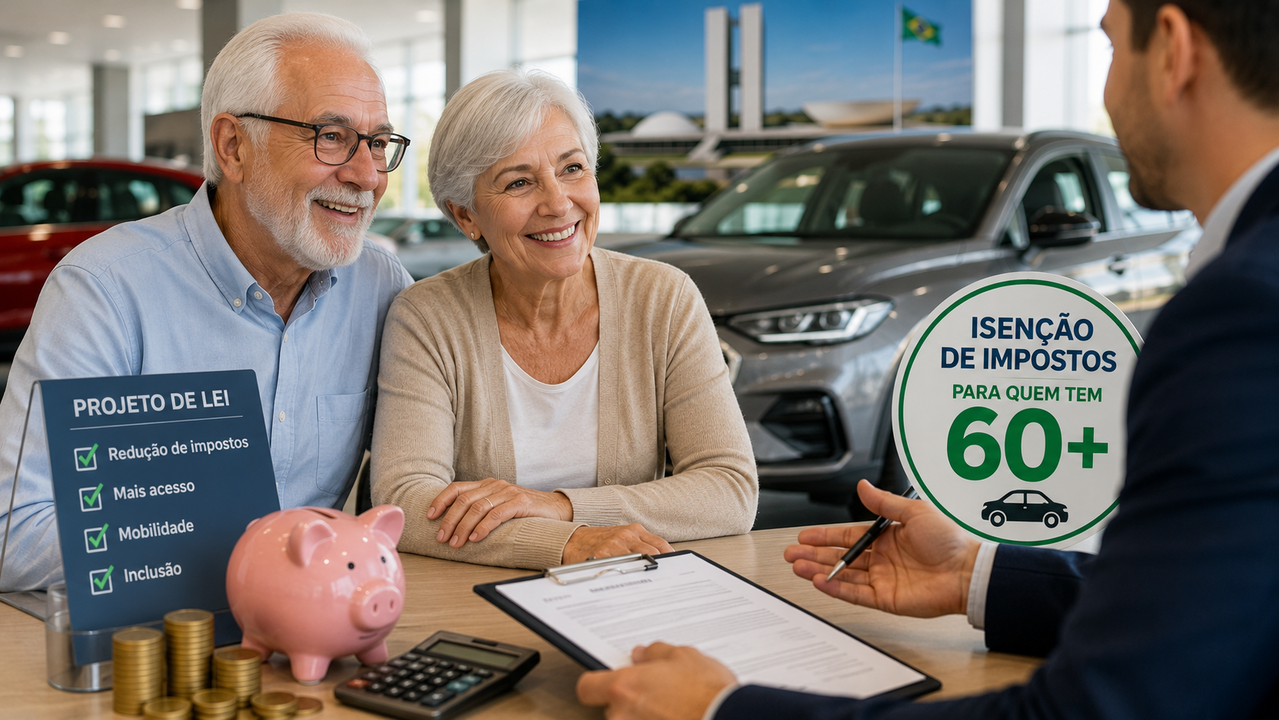 Compra de carros por idosos pode ter novos benefícios, incluindo 30% de desconto na compra de veículos; entenda.