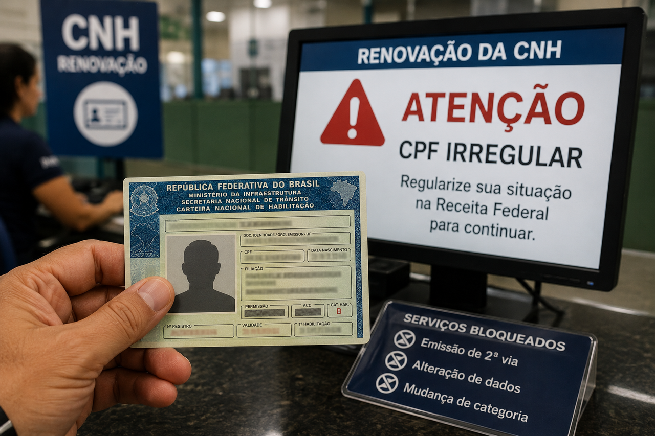 Motoristas com esta pendência no CPF podem ter a CNH bloqueada em 2026, confirma o Detran