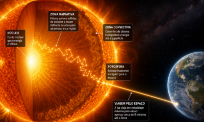 A luz do sol que acaricia seu rosto agora pode ter 170 mil anos