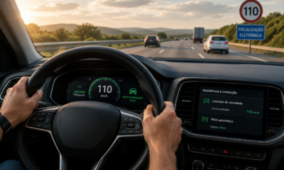 Como usar o limitador de velocidade e o piloto automático em uma viagem longa