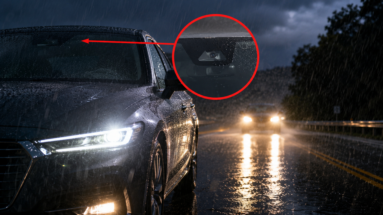 Como usar o farol alto automático e o sensor de chuva para melhorar a visibilidade sem distrair o motorista durante a viagem