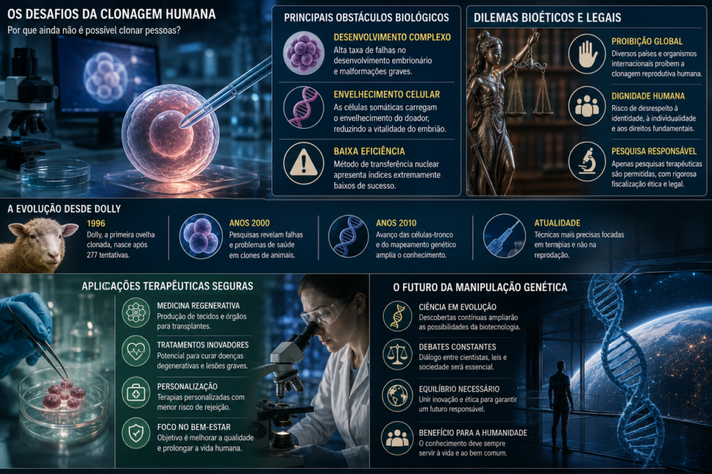 A clonagem humana parece cada vez mais próxima: os desafios científicos e éticos que ainda impedem essa tecnologia