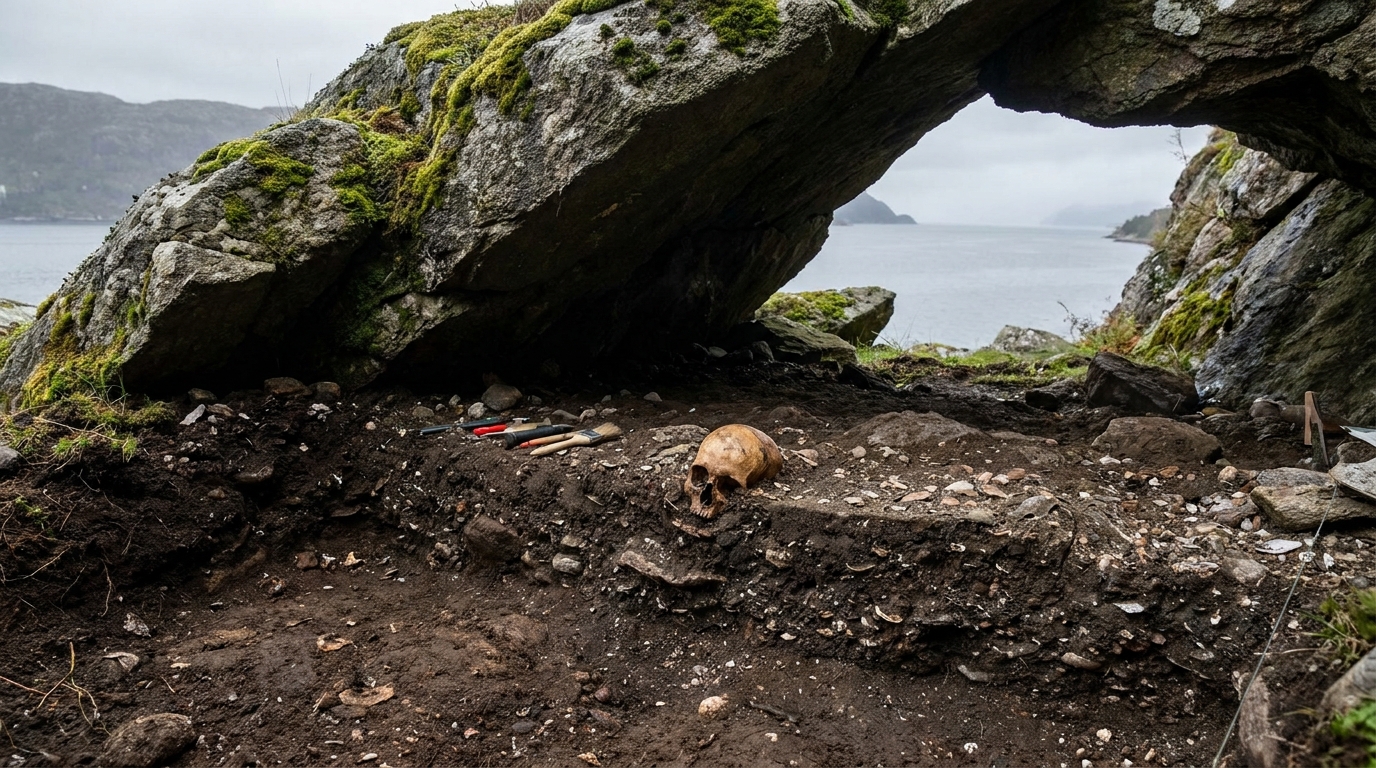 Crânio de criança de 4.000 anos encontrado na Noruega revela pistas sobre a vida dos primeiros agricultores