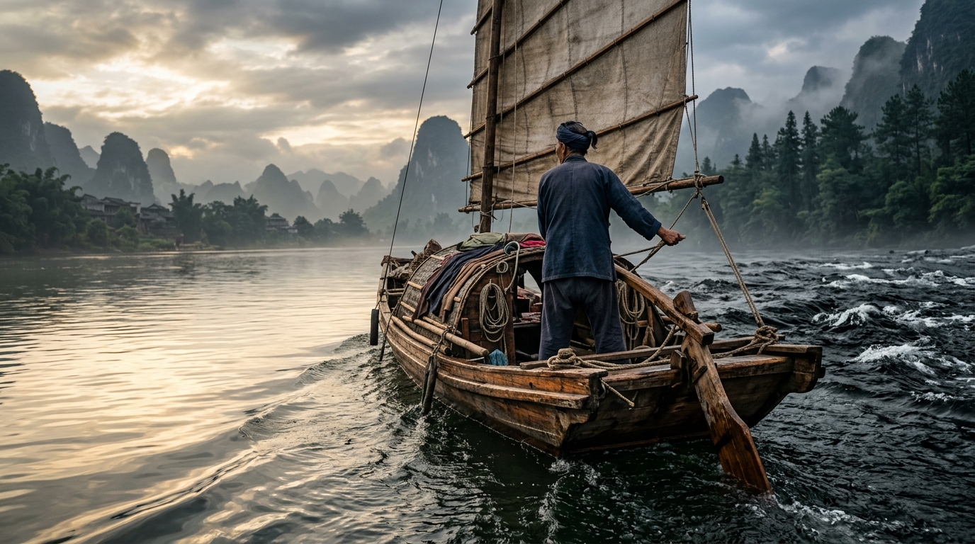 Provérbio chinês para pensar: “A água pode sustentar um barco e levá-lo adiante, mas a mesma água também pode virá-lo e fazê-lo afundar”. Lições sobre poder, equilíbrio e por que aquilo que fortalece também pode derrubar