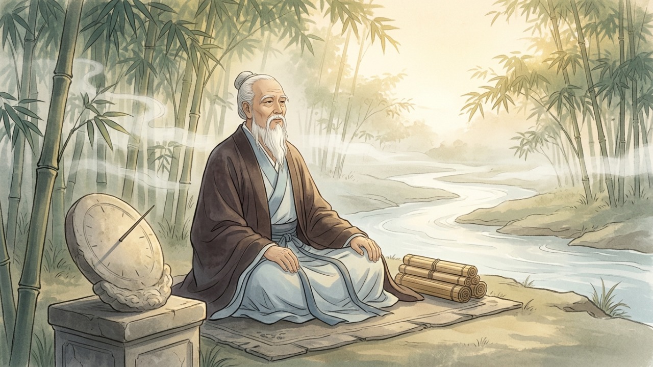 Pensamento do dia de Lao-Tsé: "O tempo é uma criação. Dizer 'Não tenho tempo' é como dizer 'Não quero', e isso nos leva a refletir sobre nossas prioridades." Uma mensagem direta sobre desculpas e prioridades