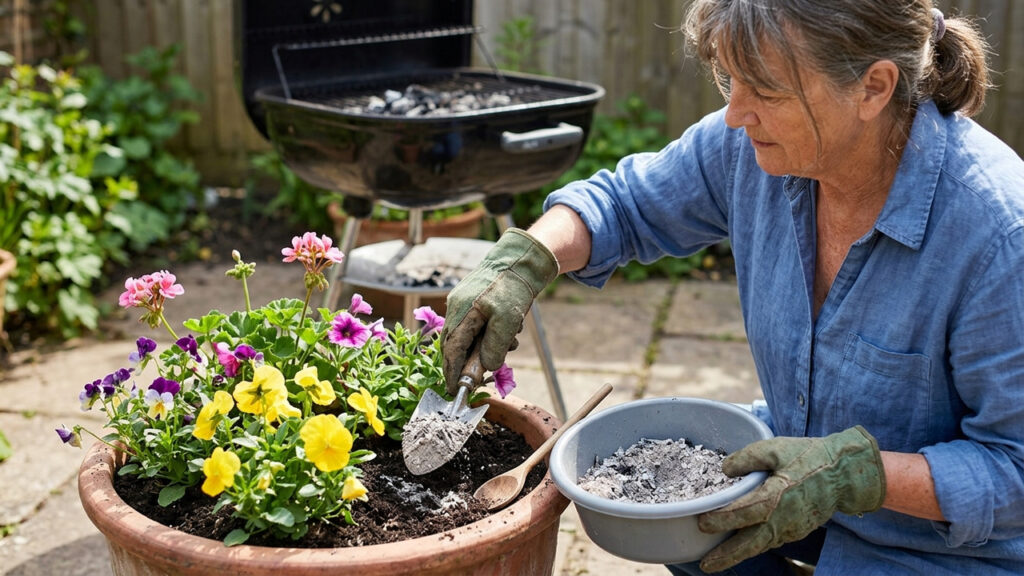O adubo secreto dos jardineiros antigos que faz as flores dobrarem de tamanho: o truque de misturar cinzas de churrasqueira na terra de vasos