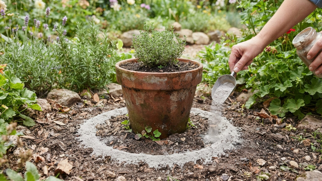 Uso de cinzas de madeira: como aplicar o pó peneirado ao redor dos vasos de plantas para afastar as formigas e proteger a horta