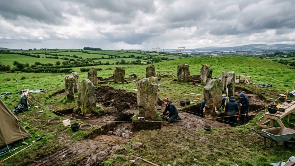 Arqueólogos desenterram estrutura misteriosa de 4 mil anos perto de um dos maiores monumentos pré-históricos da Irlanda