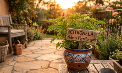 Essa folhagem aromática é ideal para jardins e vasos: de cultivo simples, ela funciona como um poderoso repelente natural contra pernilongos
