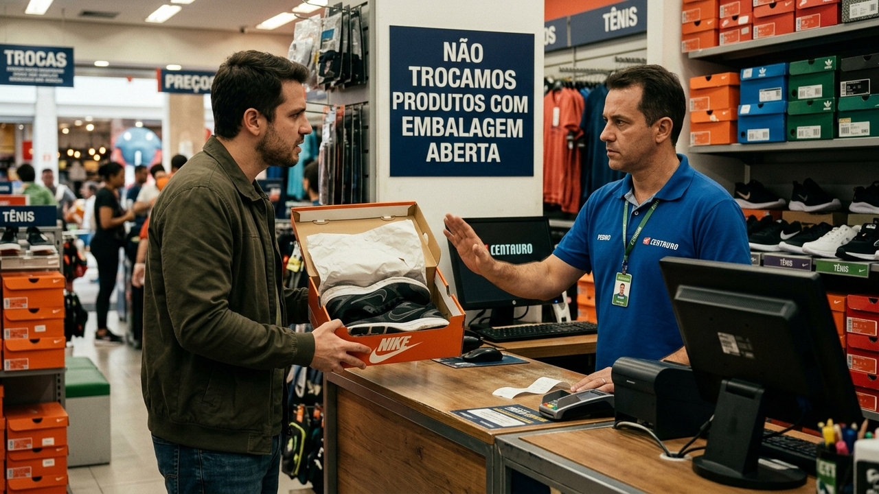 Cliente tenta devolver tênis apertado dentro do prazo de 7 dias e loja recusa estorno alegando caixa aberta: Procon obriga devolução do PIX de R$ 800,00