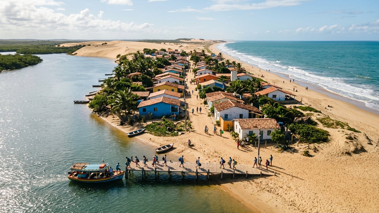 O refúgio mais tranquilo do Nordeste fica escondido entre rio e mar