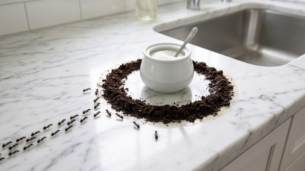 Mistura de borra de café com álcool de cereais: para que serve e por que muitos usam o repelente na bancada da pia para afastar formigas