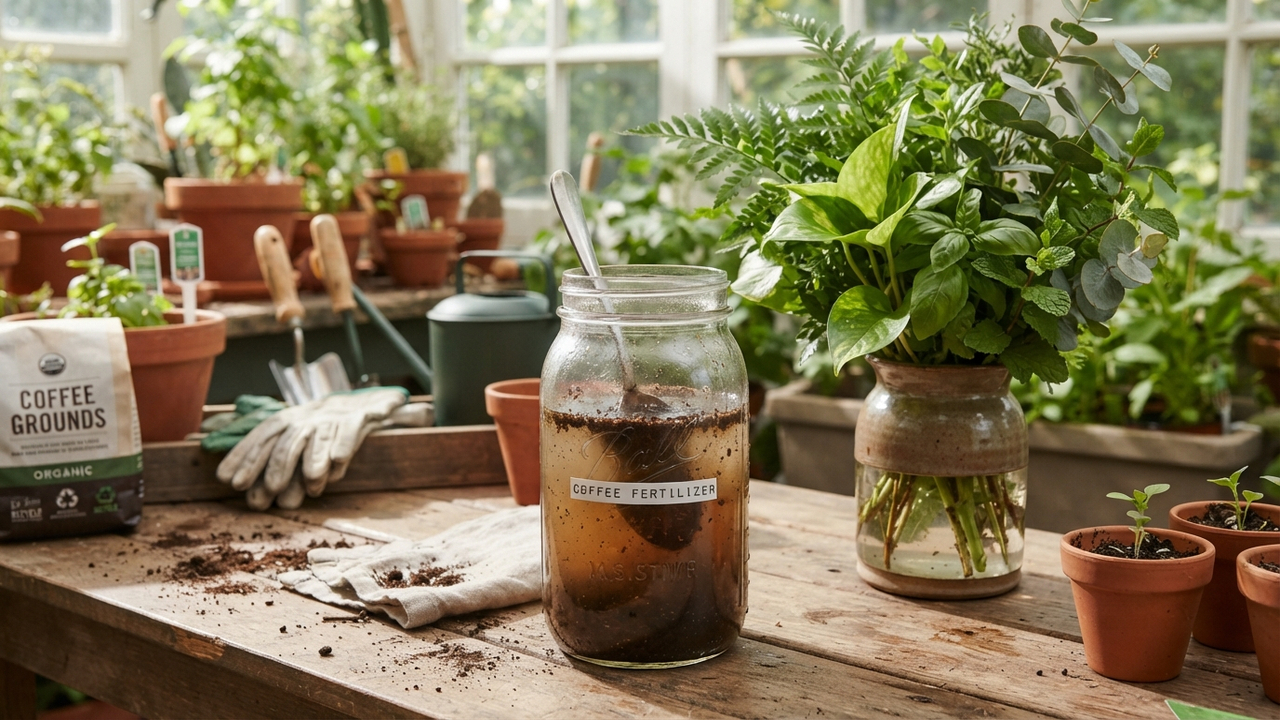 Mistura de borra de café com água: para que serve e por que ela ajuda a recuperar plantas murchas no vaso