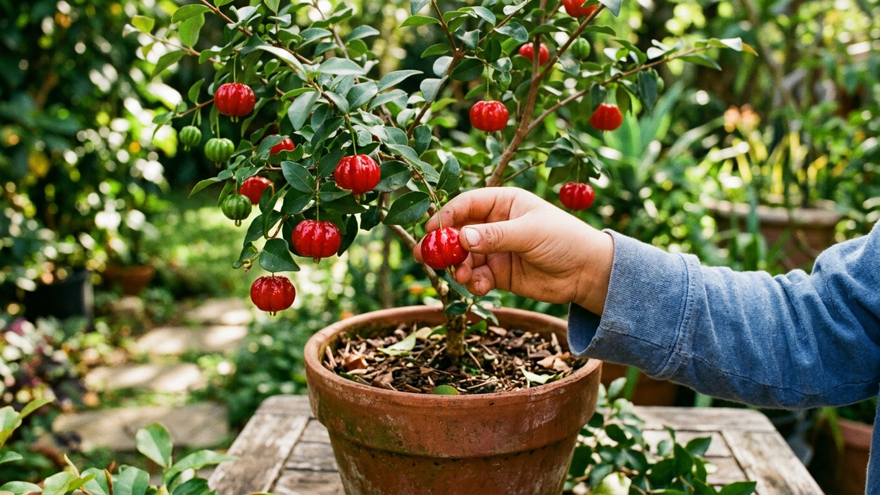 Adeus cereja importada: essa fruta de cor vermelha-brilhante cresce em vasos pequenos no quintal e tem um gosto nostálgico com sabor de infância