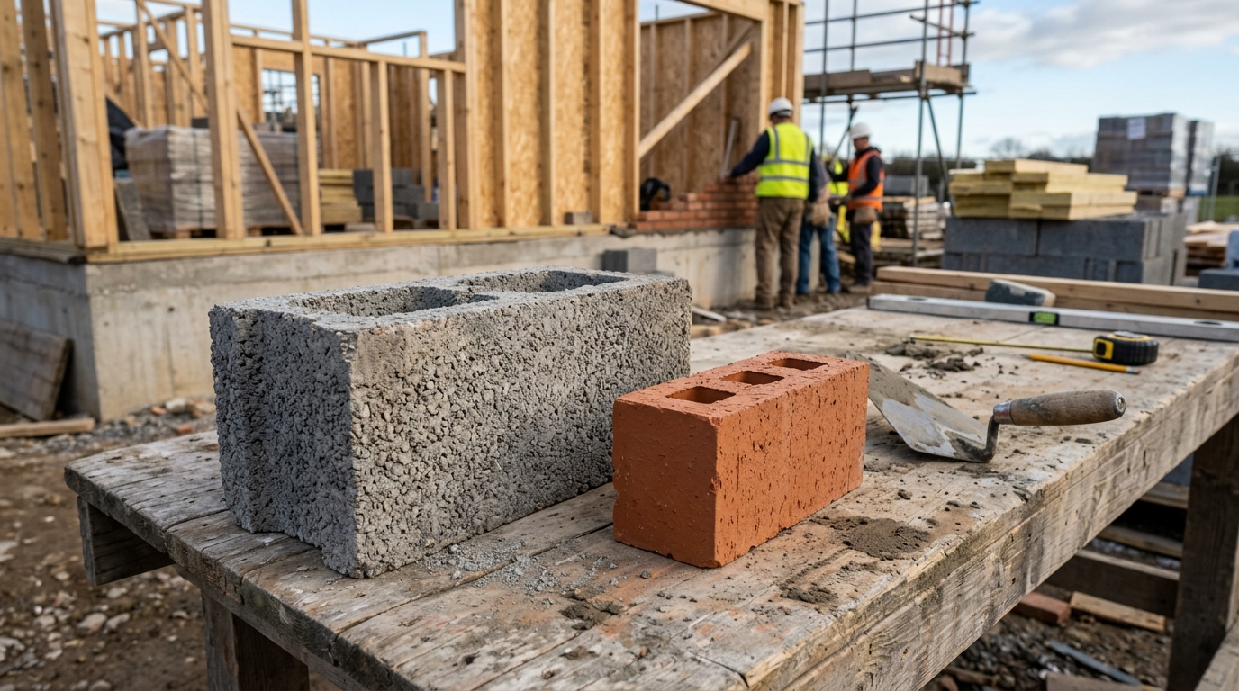 Bloco de concreto ou tijolo cerâmico: qual é melhor?