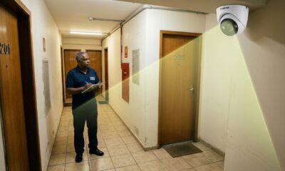 Morador instala câmera na porta de casa para se sentir mais seguro, mas a mira do equipamento no corredor acaba virando queixa de vizinho e disputa por privacidade