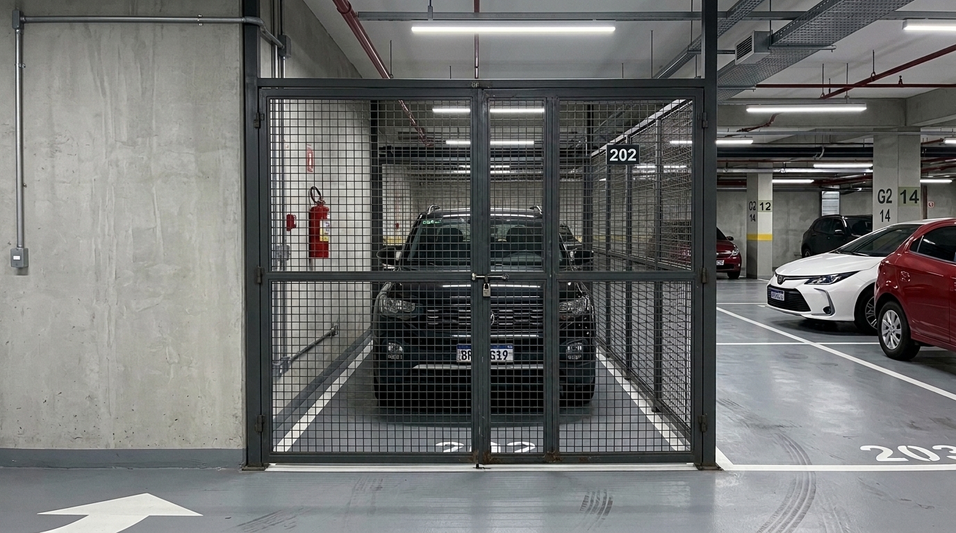 Morador fecha a própria vaga de garagem com portão para evitar furtos, gasta R$ 15 mil na obra, mas descobre que a área era comum e a assembleia do condomínio manda derrubar tudo
