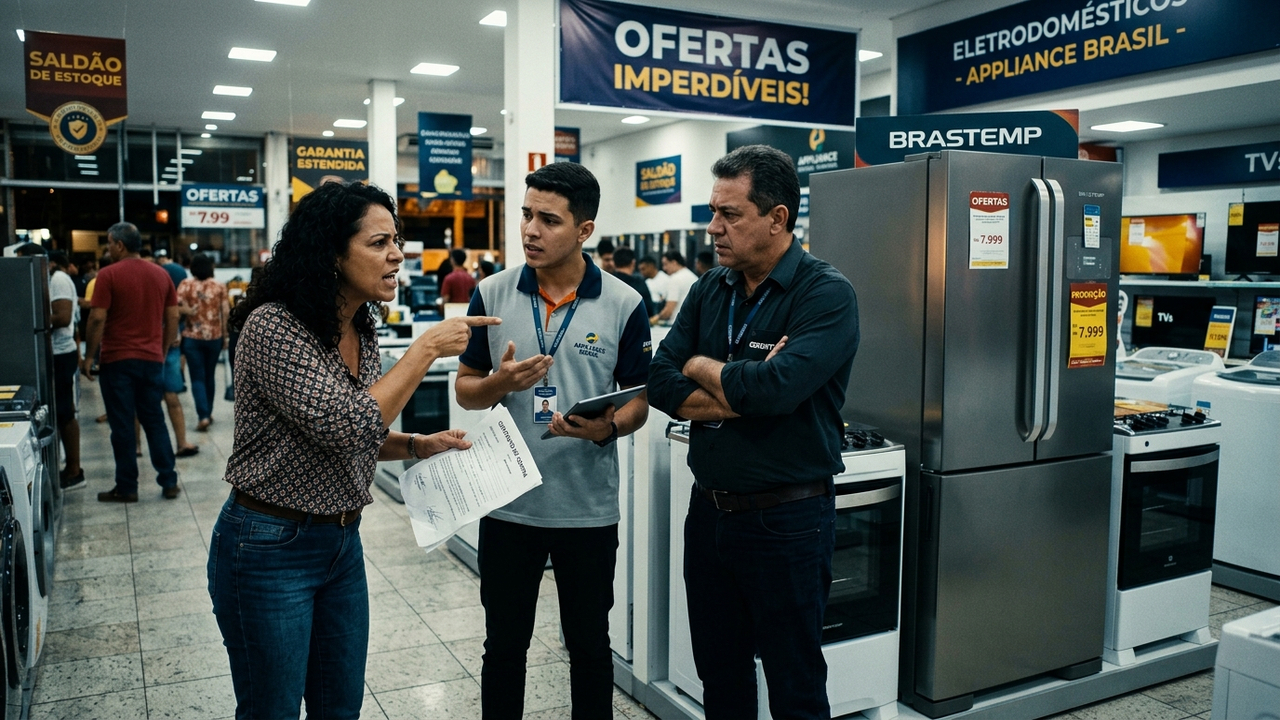 Cliente compra geladeira parcelada e descobre que vendedor embutiu taxa extra de R$ 400 reais de garantia estendida de forma escondida