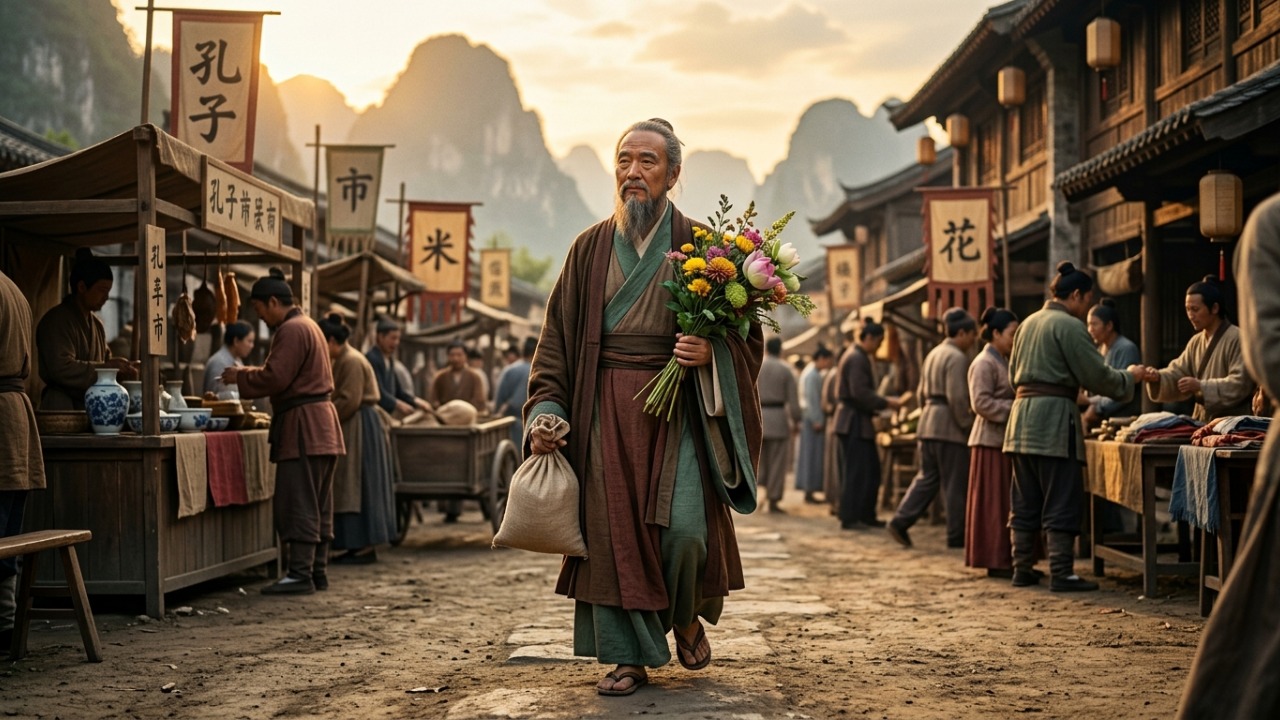 Confúcio, filósofo chinês: “Compro arroz para viver e flores para ter algo pelo que viver.” Uma reflexão sobre o que dá sentido à vida