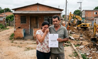 Família ocupa lote em área de invasão consolidada, gasta R$ 70 mil erguendo a casa e mora ali por anos, mas quando a prefeitura anuncia obra pública a indenização oferecida não cobre nem metade do investido
