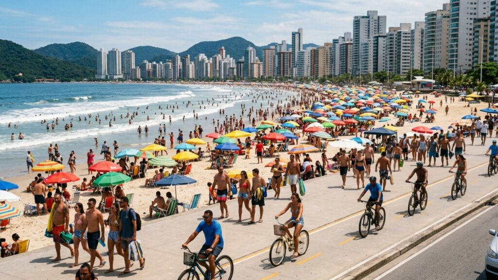 A praia a 72 km de São Paulo onde Pelé viveu seus dias como recruta e que atrai 2 milhões de turistas no verão